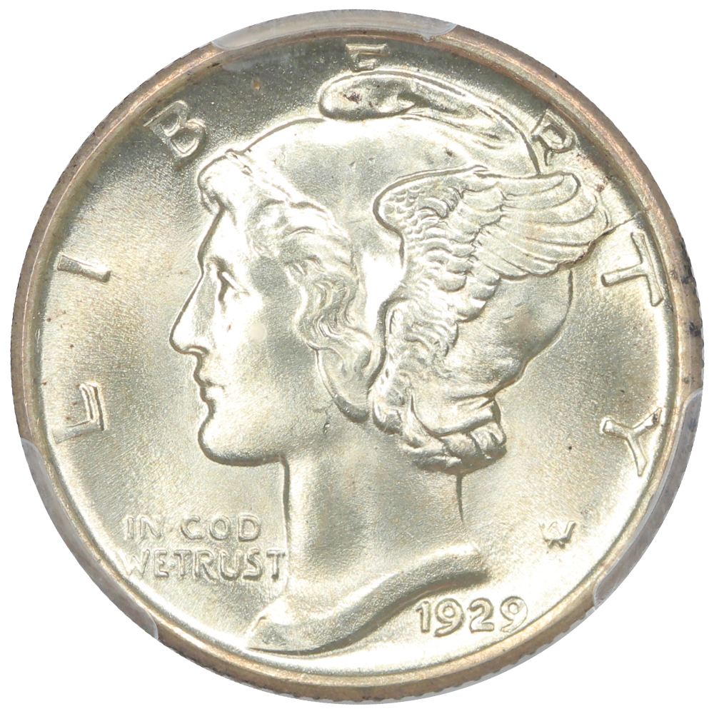 image for: 1929 10c PCGS MS67 FB
