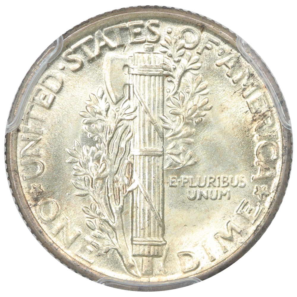 image for: 1929 10c PCGS MS67 FB