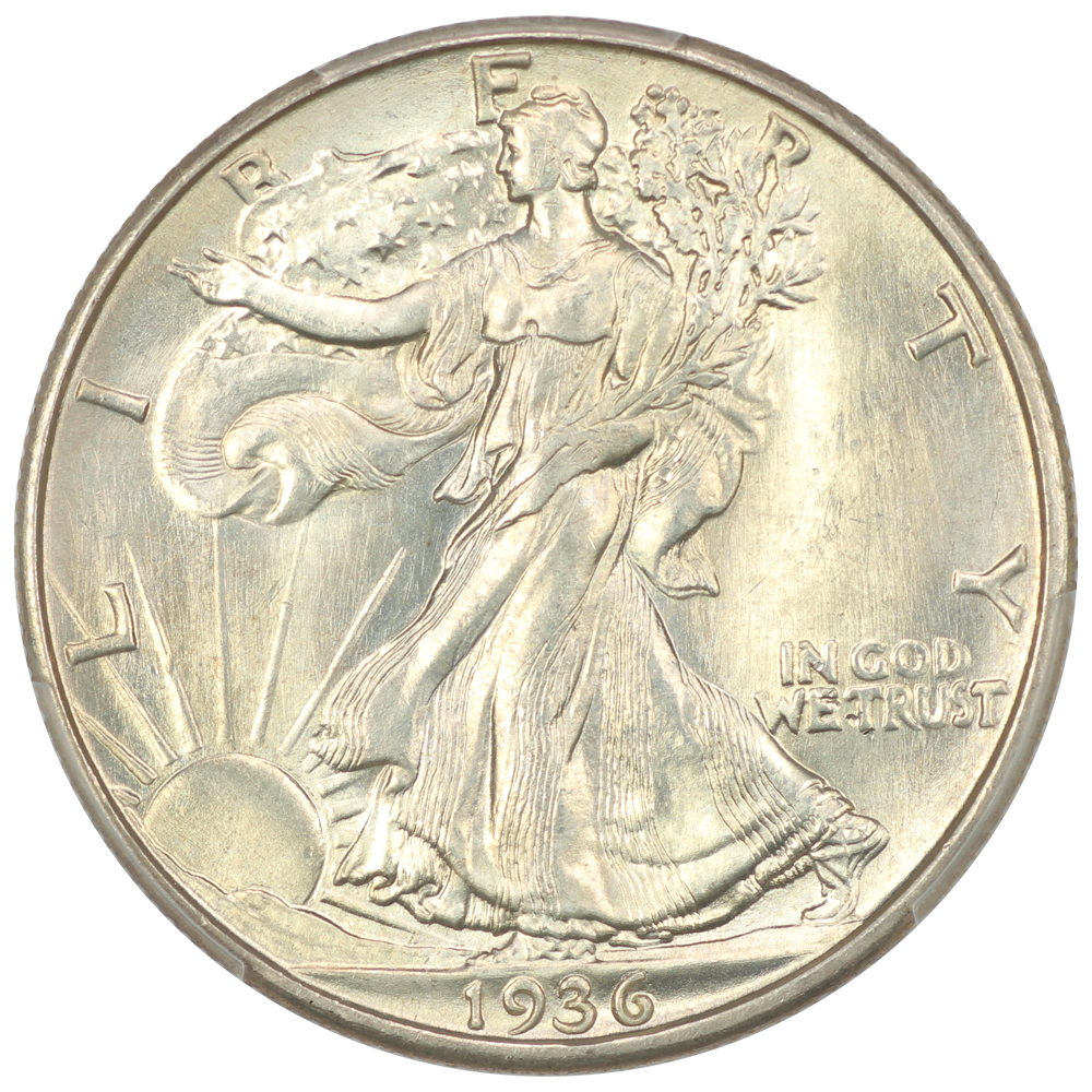 image for: 1936-D 50c PCGS MS66