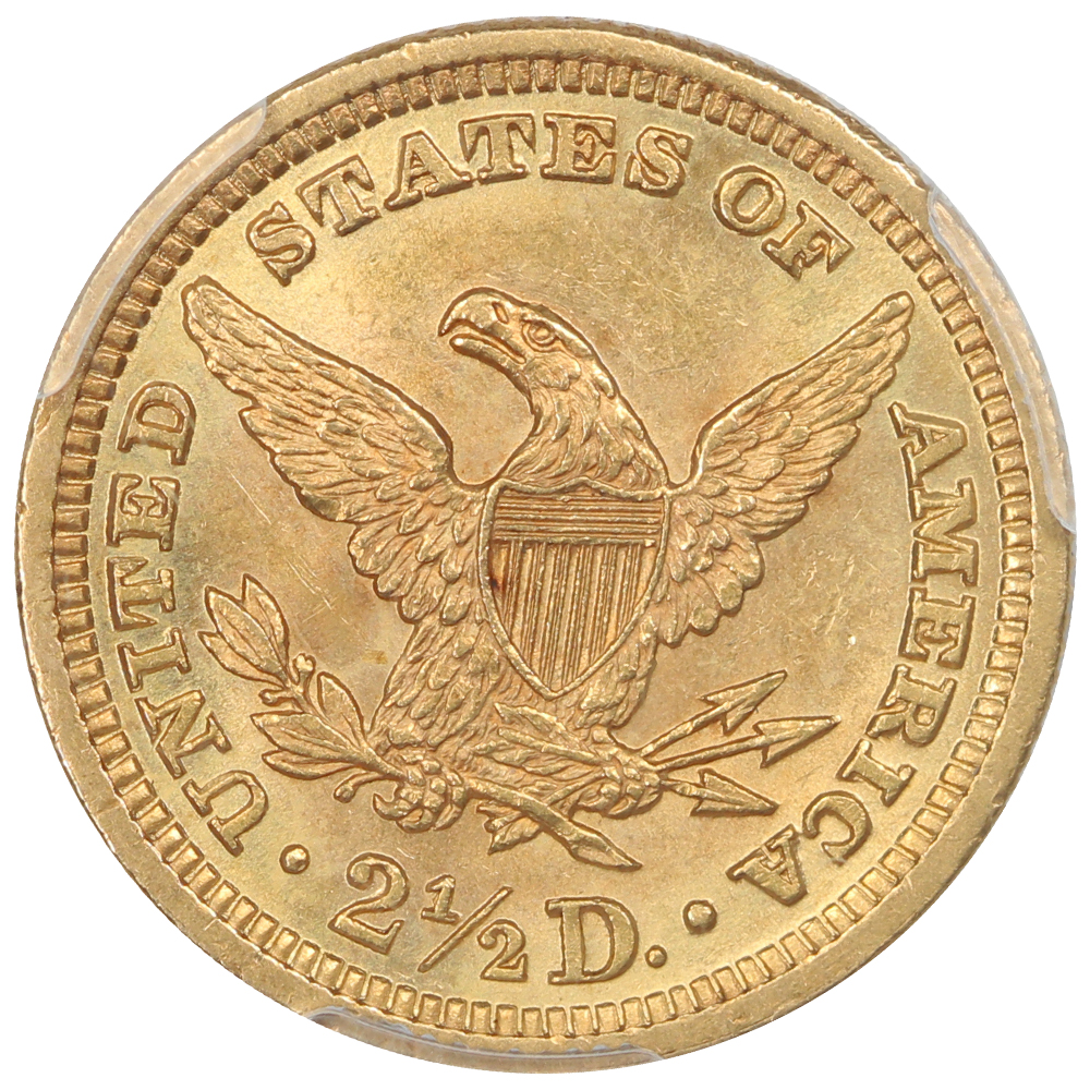 image for: 1894 $2 1/2 PCGS MS63