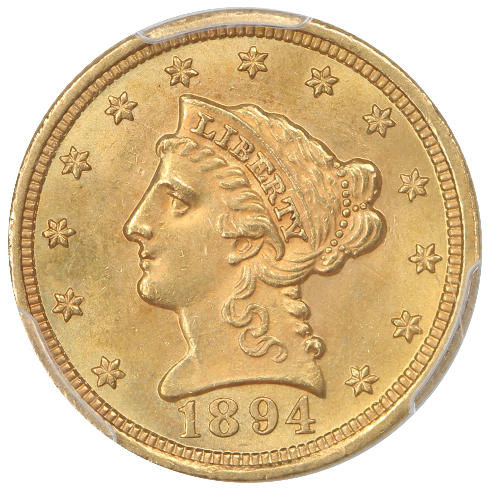 image for: 1894 $2 1/2 PCGS MS63