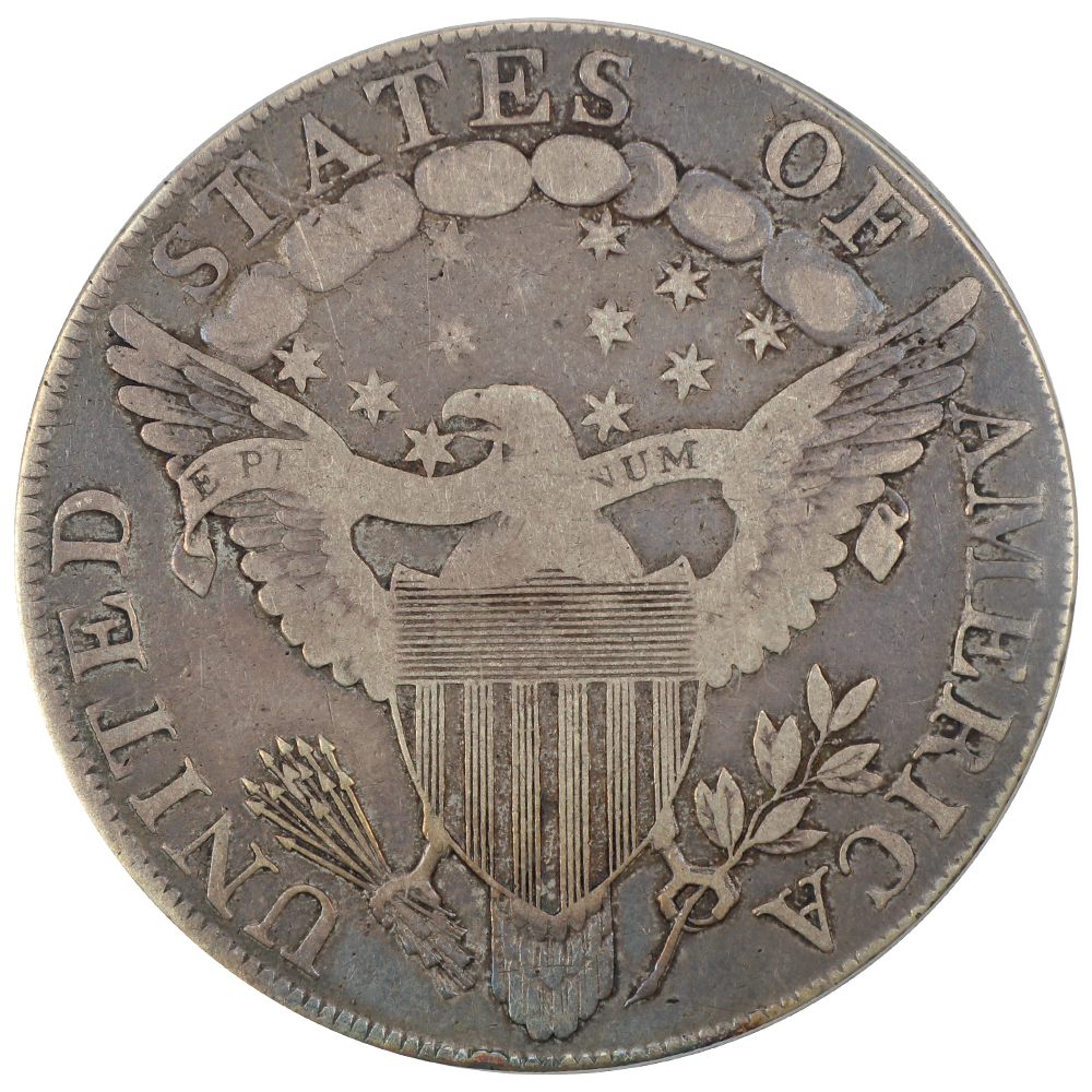 image for: 1798 Large Eagle, Pointed 9 $1  PCGS VG10