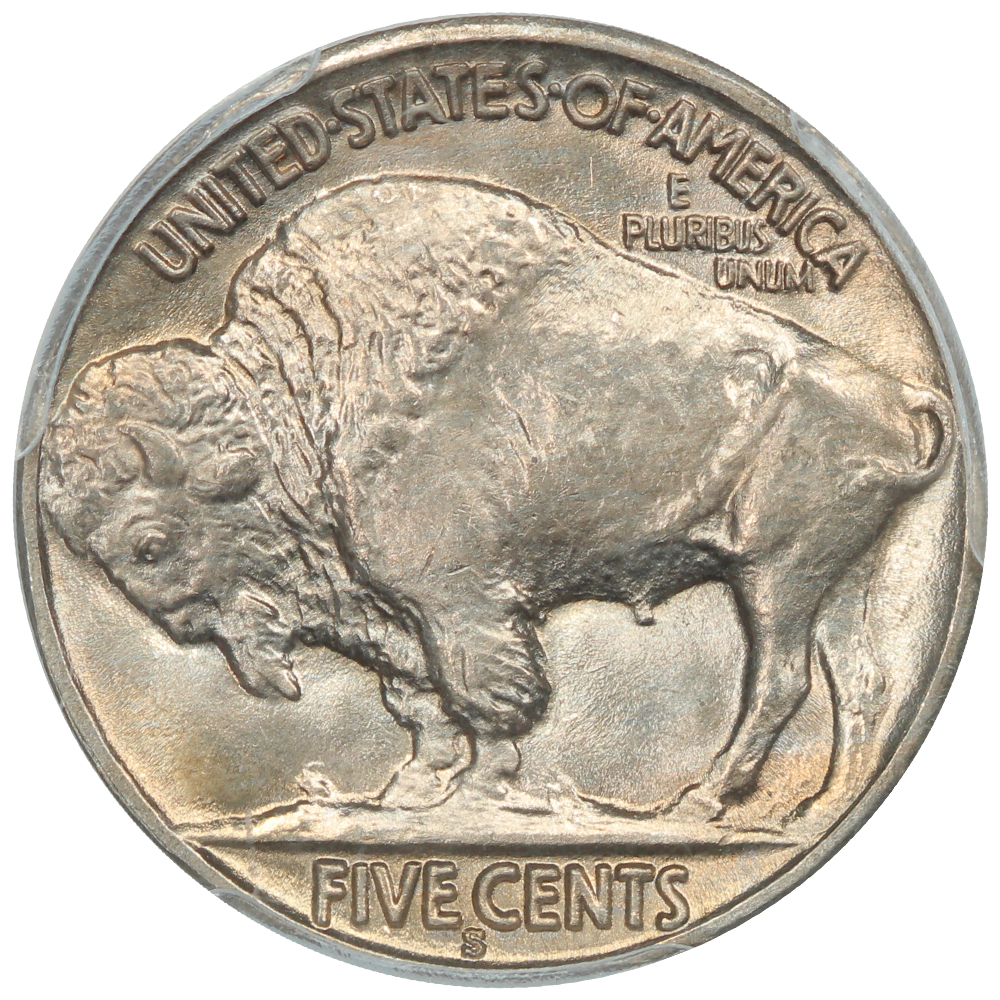image for: 1937-S 5c PCGS MS67