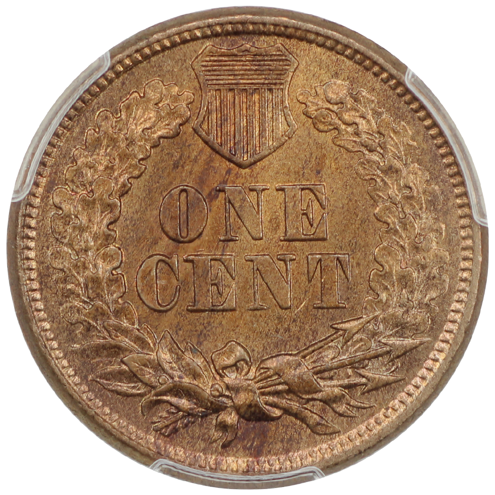 image for: 1860 Pointed Bust 1c PCGS MS64