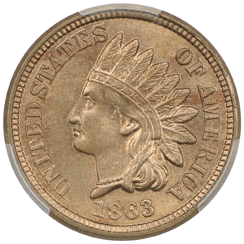 image for: 1863 1c PCGS MS64