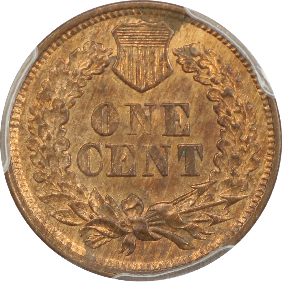 image for: 1865 Fancy 5 1c PCGS MS64 RB