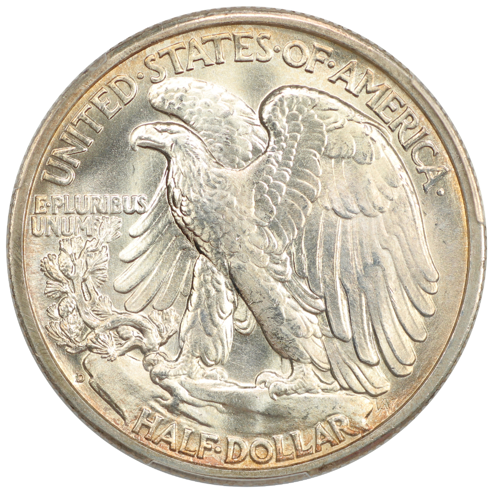 image for: 1939-D 50c PCGS MS67