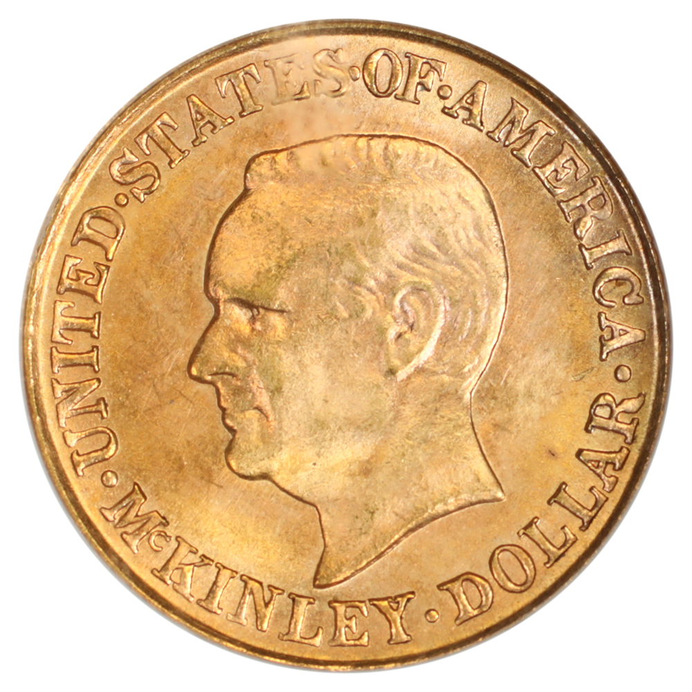image for: 1917 McKinley Memorial G$1 NGC MS65