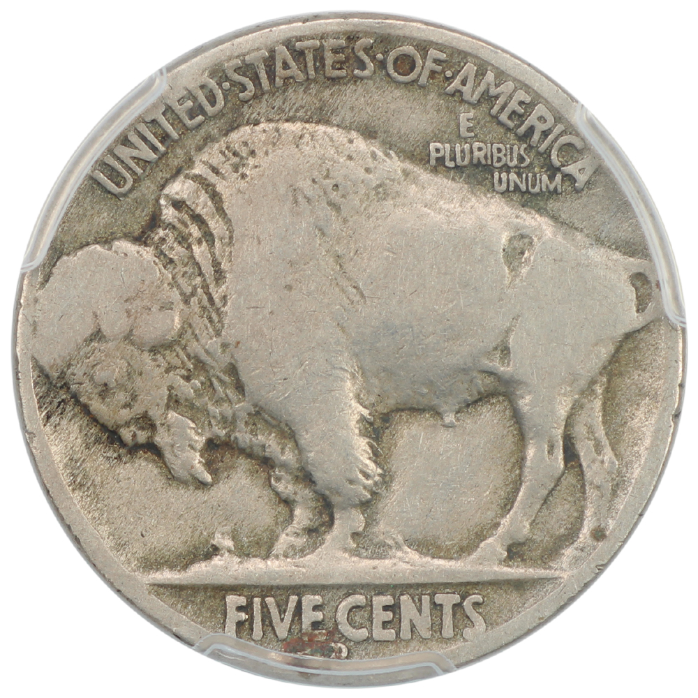image for: 1913-D Buffalo, Type 2 5c PCGS VG8