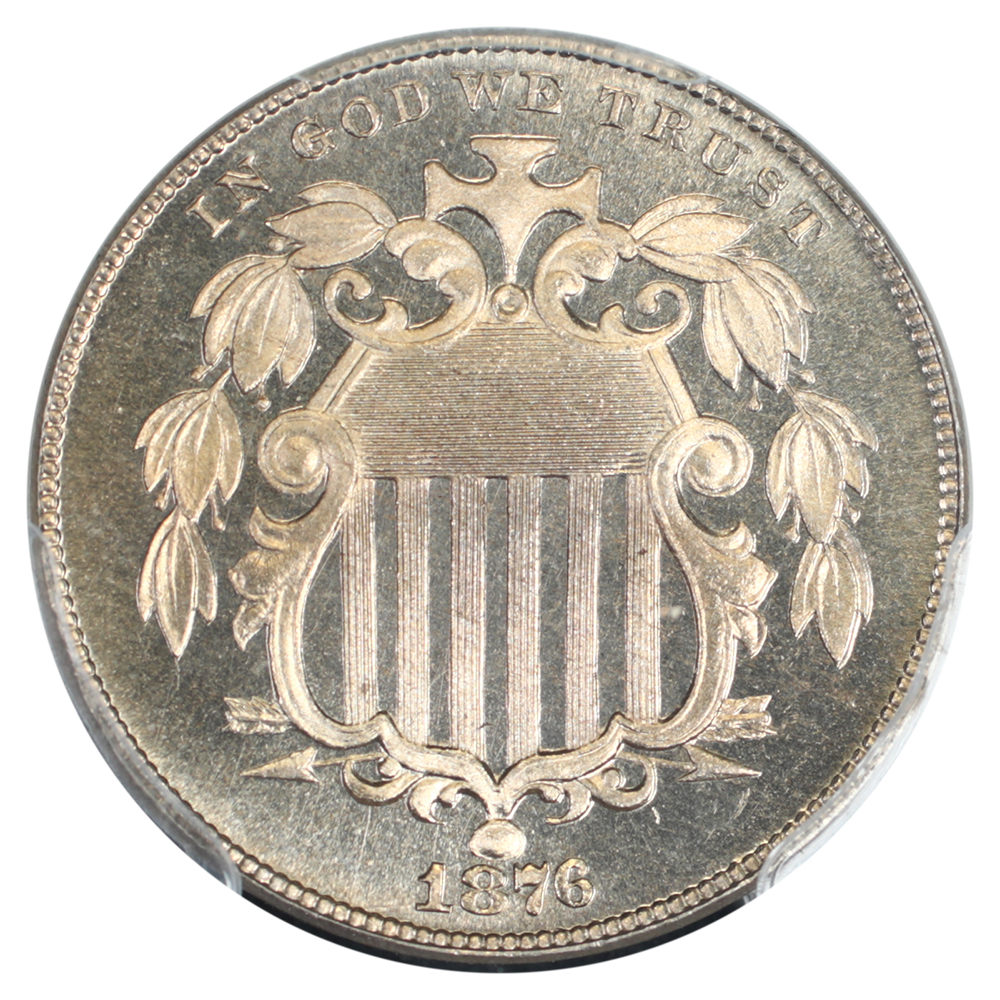 image for: 1876 5c PCGS PR66 CAM