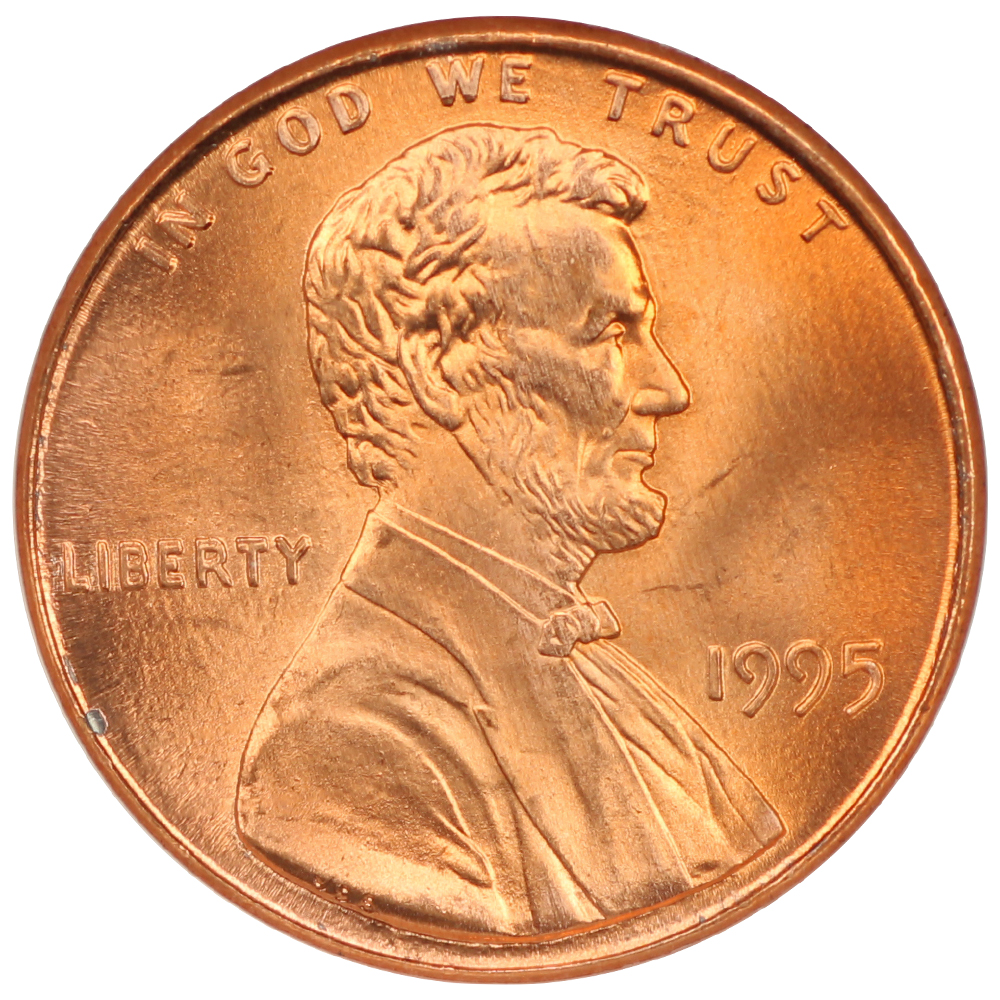 image for: 1995 Doubled Die Obverse 1c NGC MS67 RD