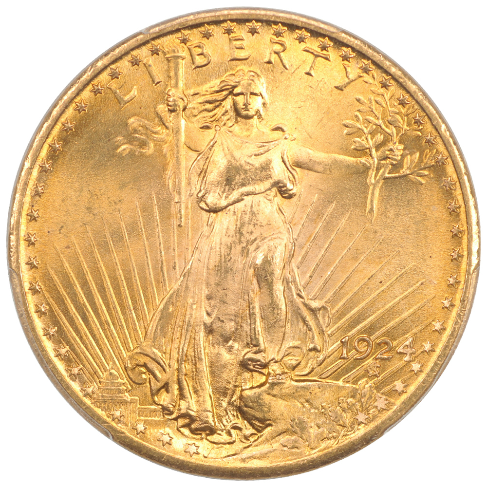 image for: 1924 $20  PCGS MS67