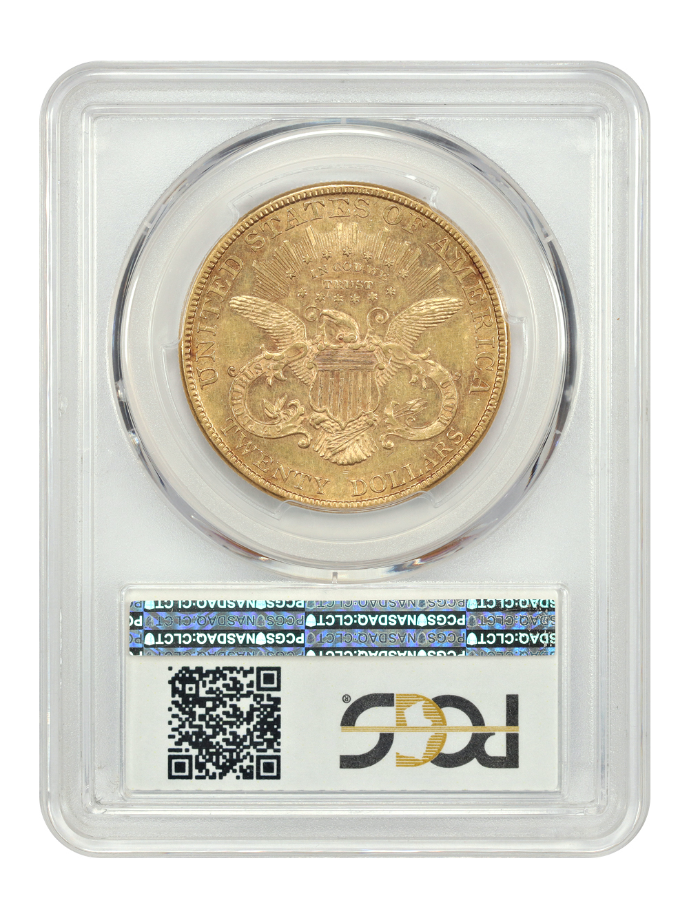 image for: 1886 $20  PCGS AU58