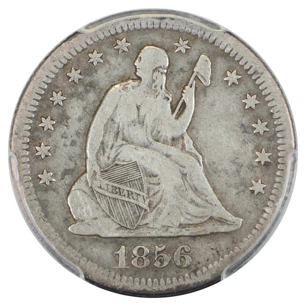 image for: 1856-S 25c PCGS F15
