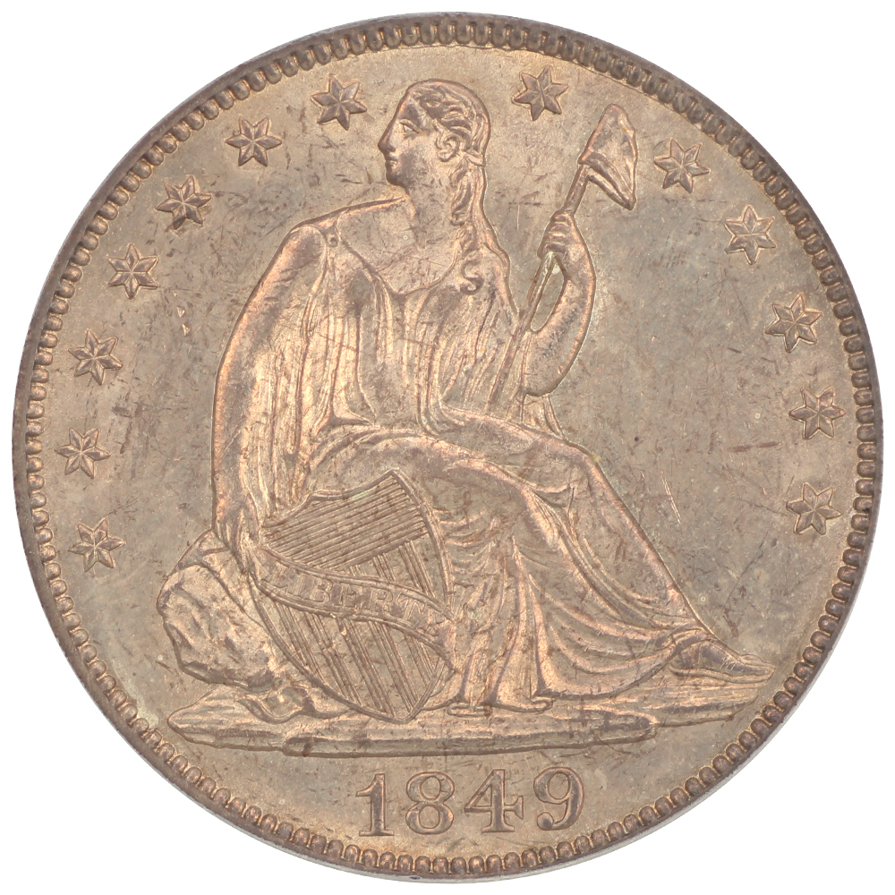 image for: 1849 50c PCGS MS63