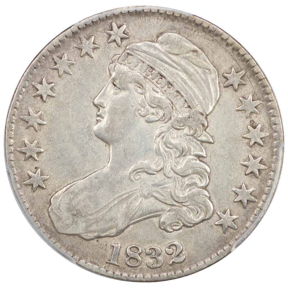 image for: 1832 Small Letters 50c PCGS XF45