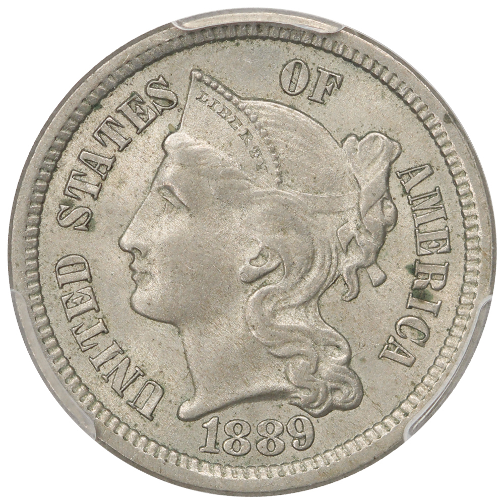 image for: 1889 3cN PCGS MS63