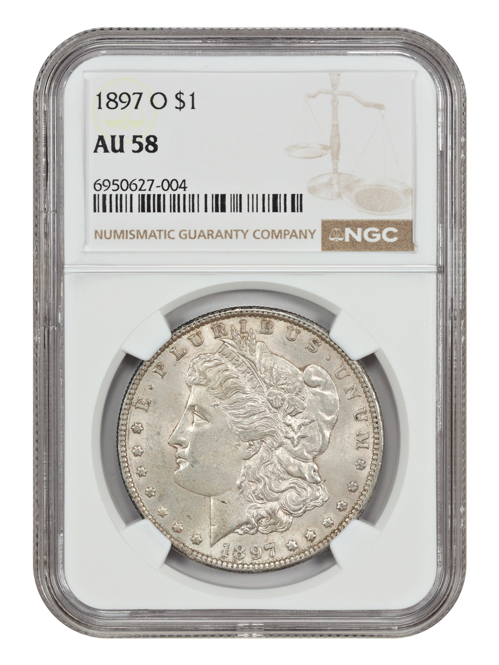 image for: 1897-O $1 NGC AU58