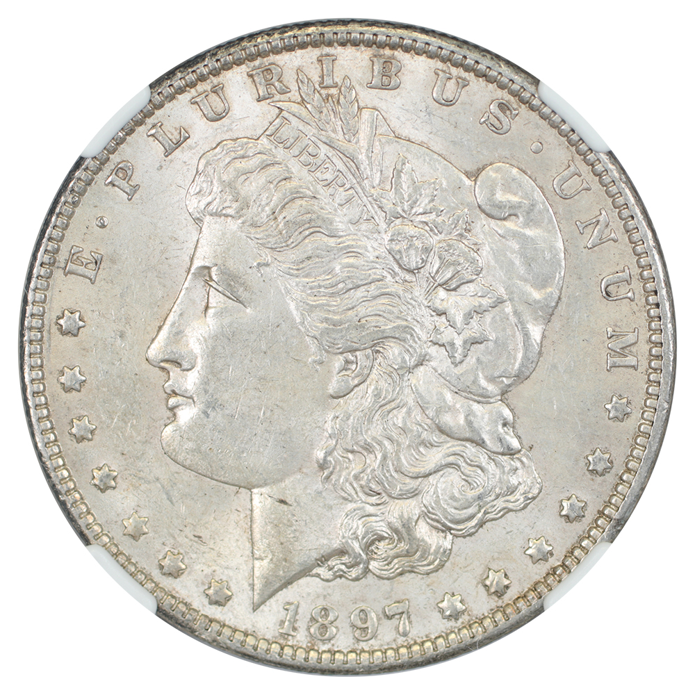 image for: 1897-O $1 NGC AU58