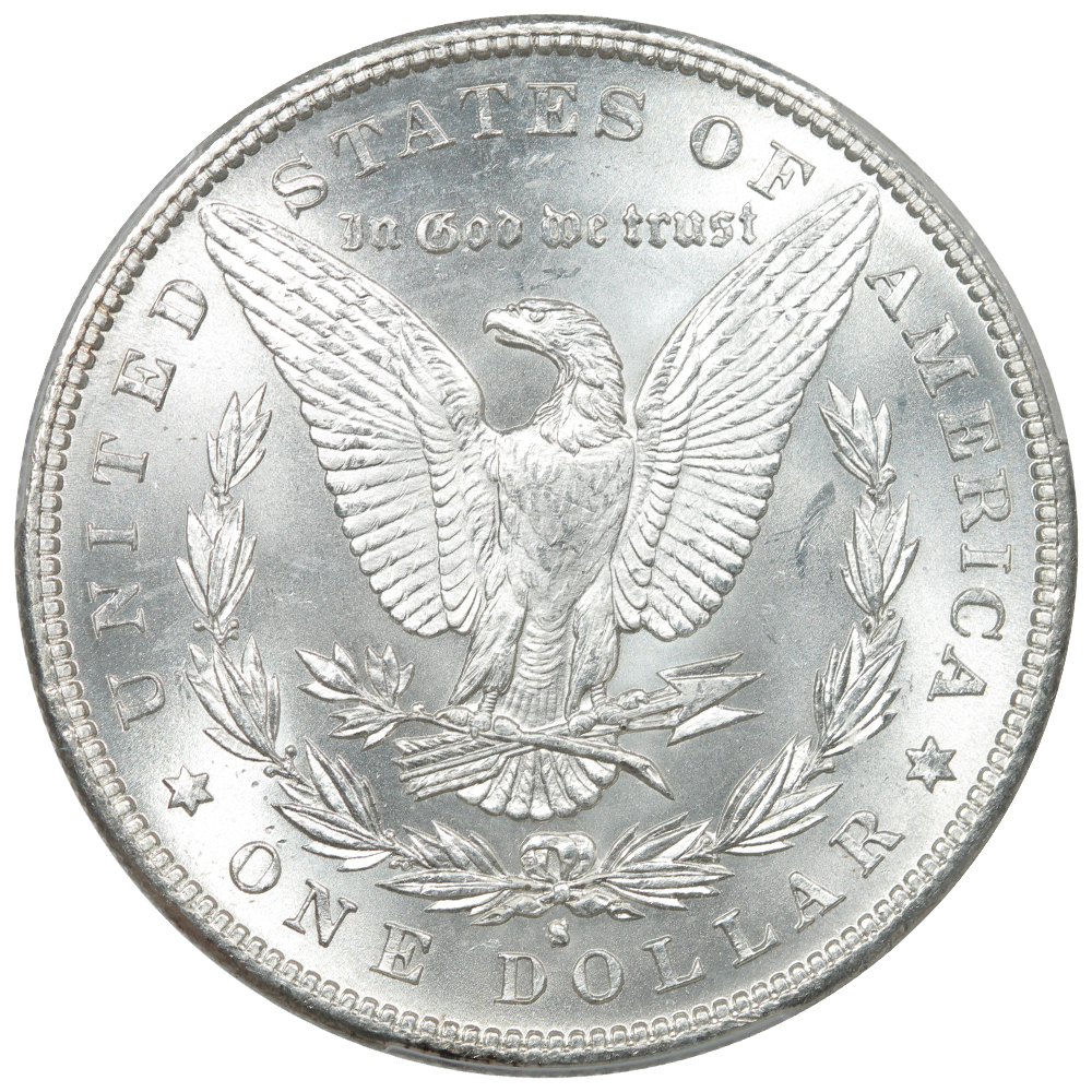 image for: 1886-S $1  PCGS MS62