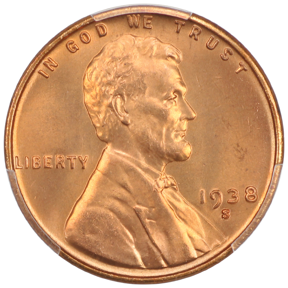 image for: 1938-S 1c PCGS MS67 RD