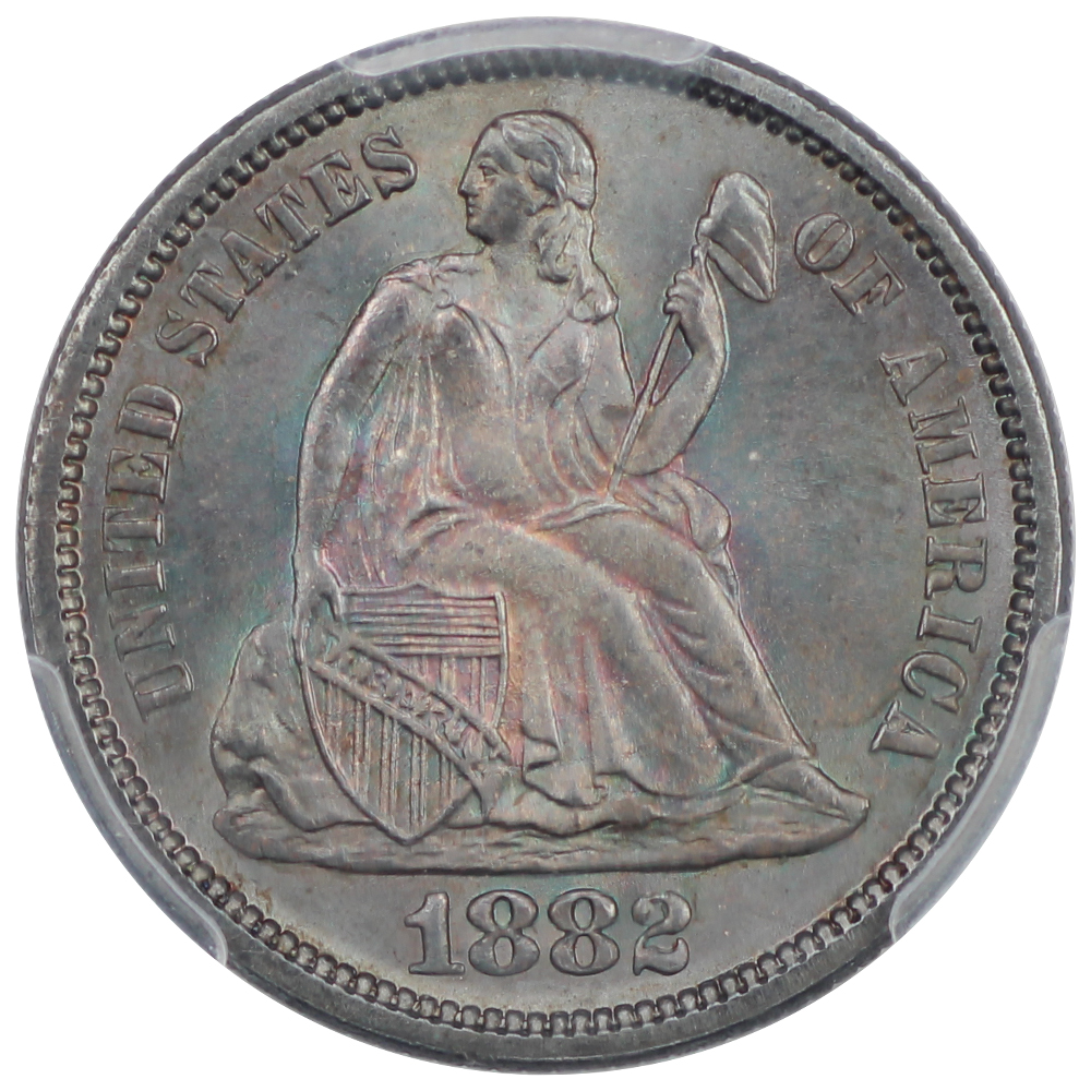 image for: 1882 10c PCGS MS66