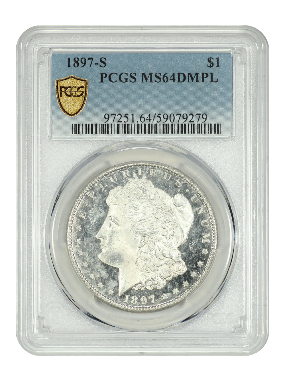 Buy 1897-S $1 PCGS MS64 DMPL | Greysheet Marketplace