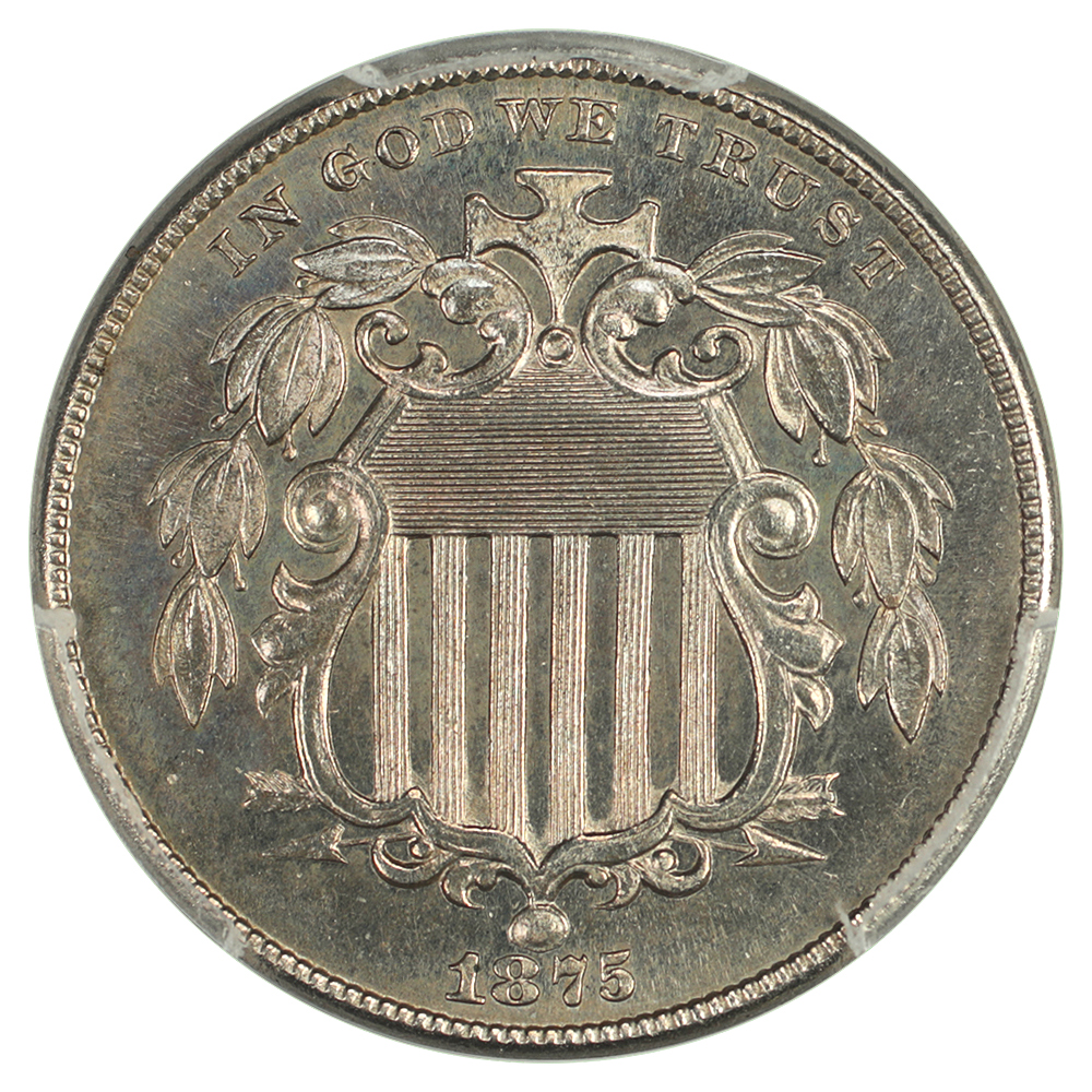 image for: 1875 5c PCGS PR67