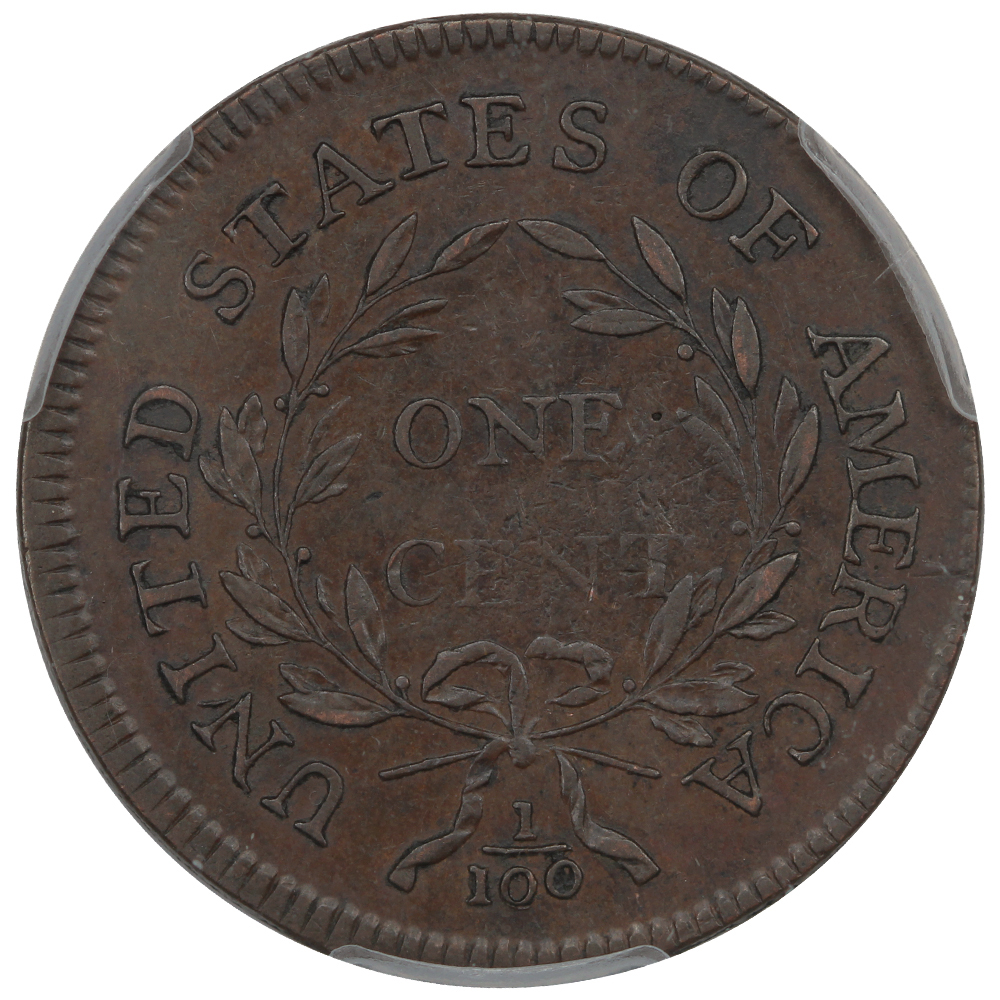 image for: 1796 Liberty Cap 1c PCGS AU55 BN