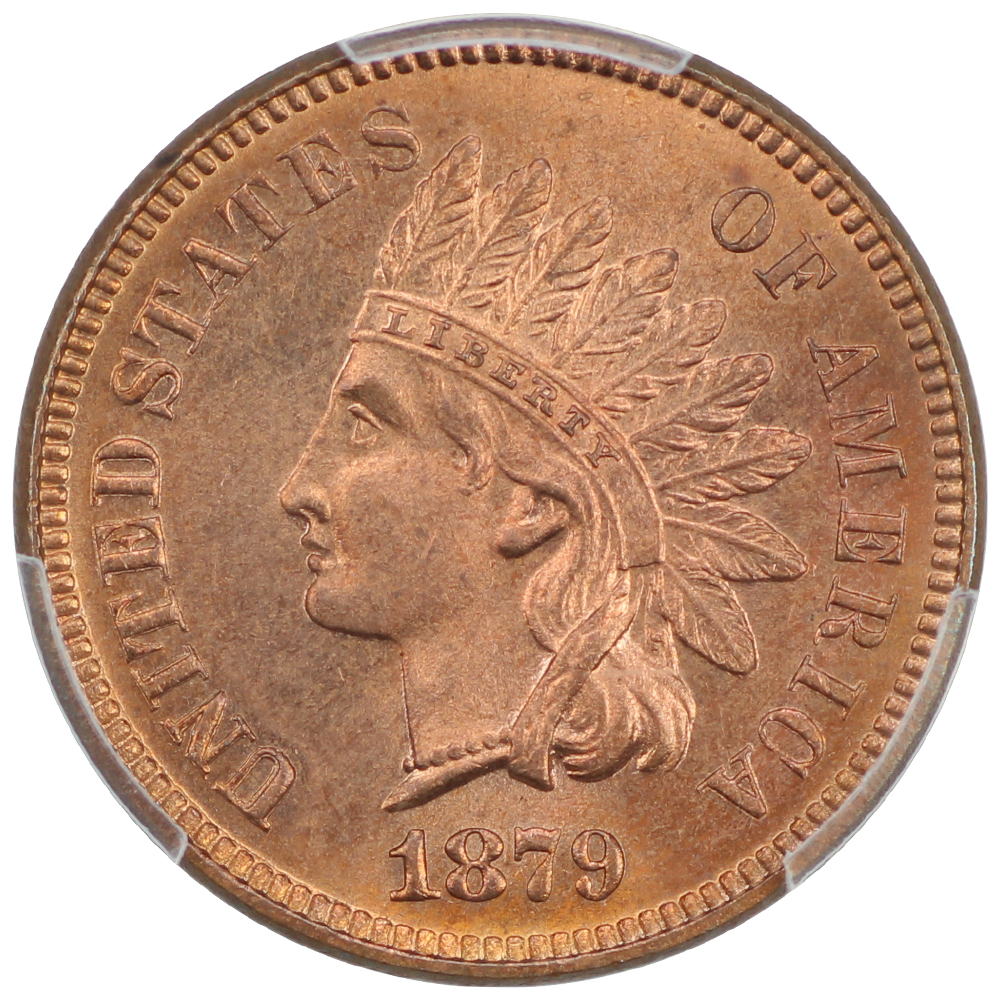 image for: 1879 1c PCGS MS65 RD