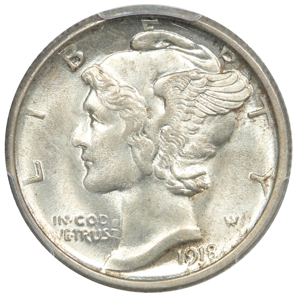 image for: 1918-S 10c PCGS MS62