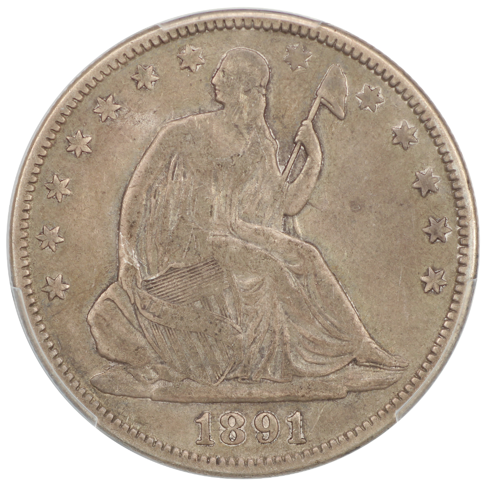 image for: 1891 50c PCGS F15