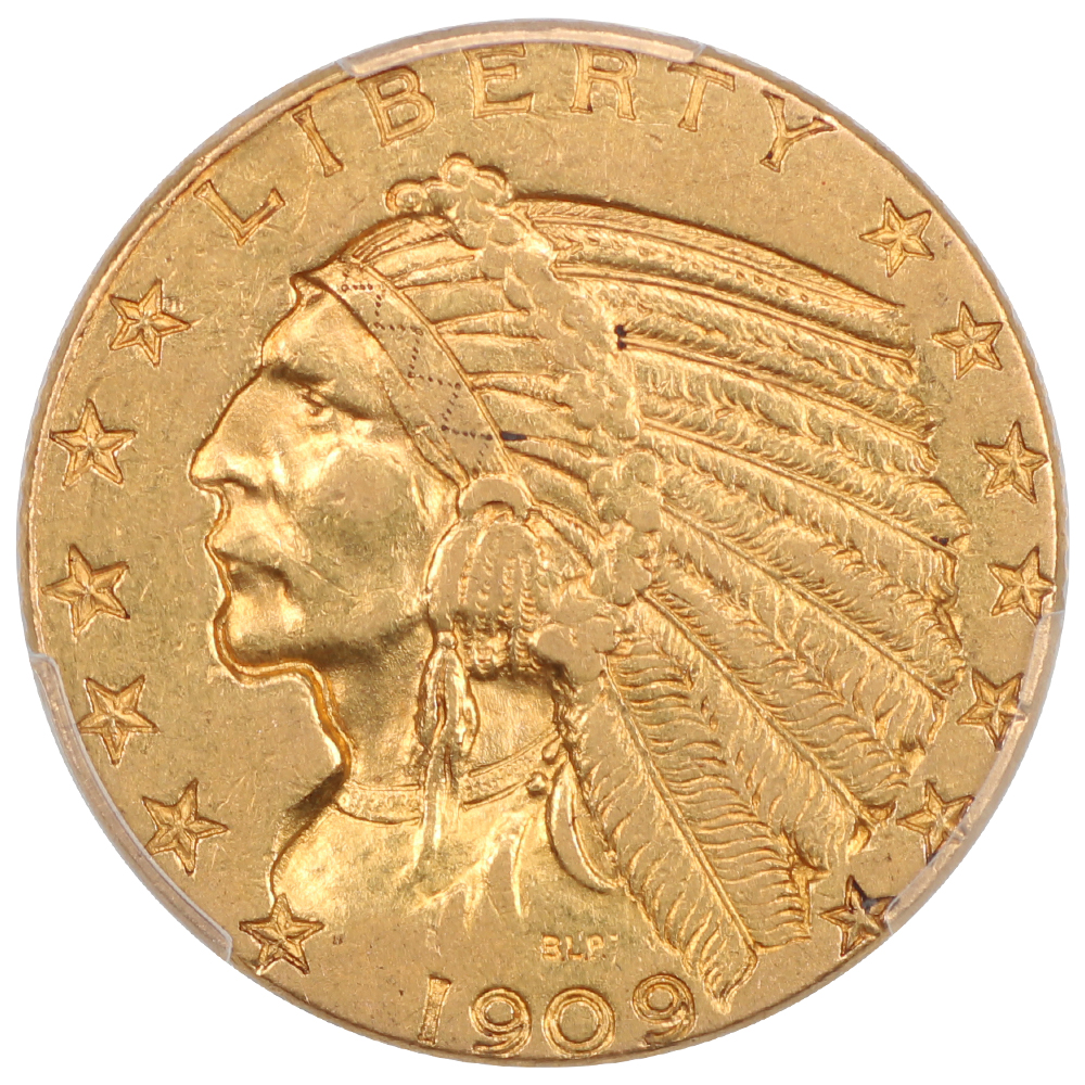 image for: 1909 $5  PCGS AU53