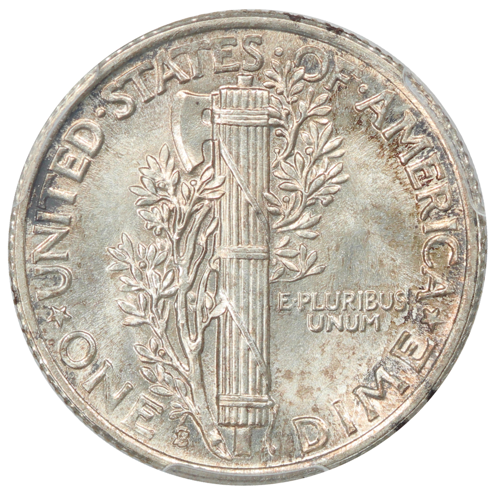 image for: 1941-S/S Repunched Mintmark, FS-501 10c PCGS MS66 FB