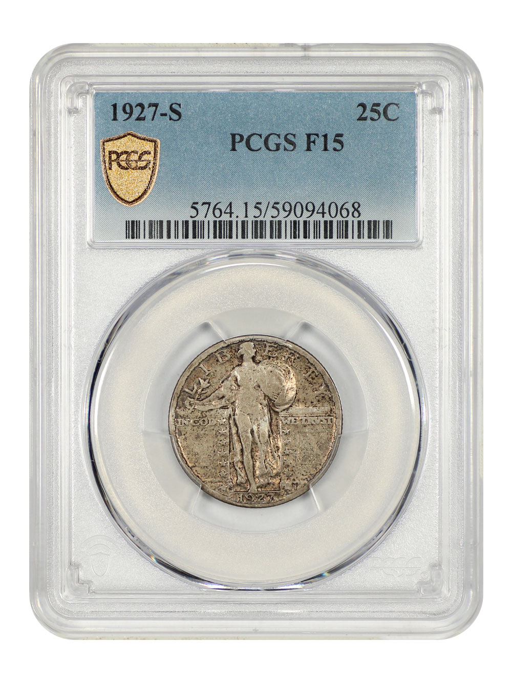 1927-S 25C PCGS Fine 15