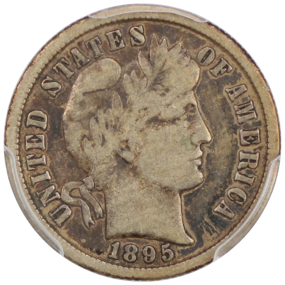 image for: 1895-S 10c PCGS F12