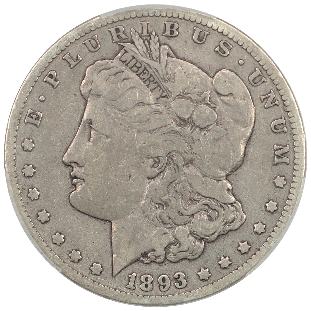 image for: 1893-CC $1 PCGS F12