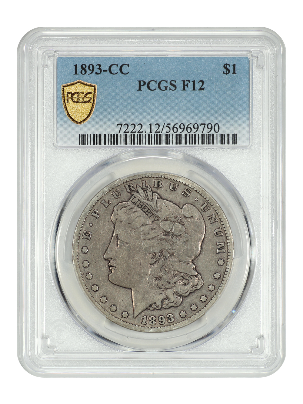 image for: 1893-CC $1 PCGS F12