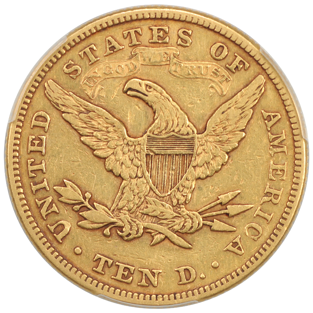 image for: 1871 $10 PCGS XF40