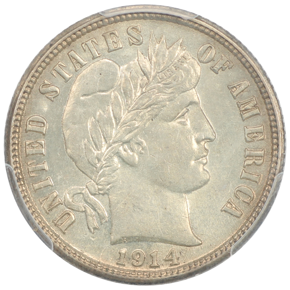 image for: 1914-S 10c PCGS MS63