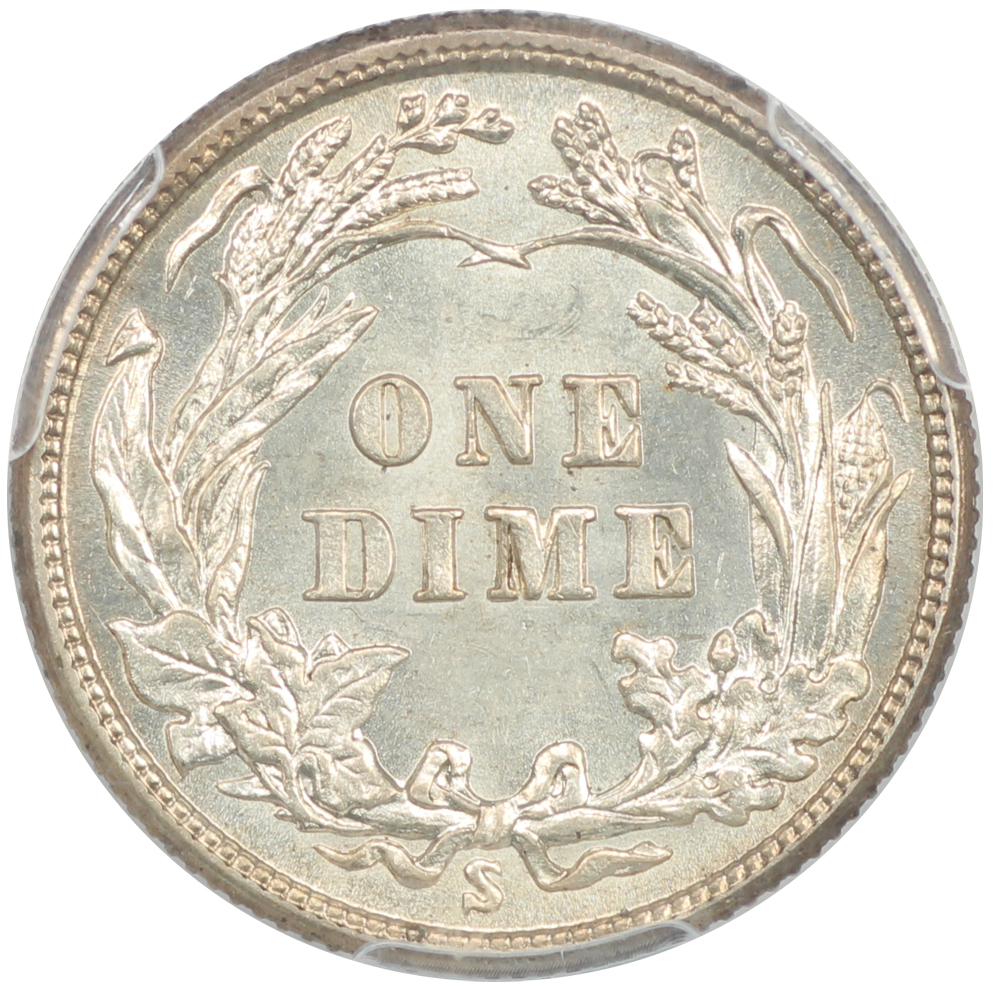 image for: 1914-S 10c PCGS MS63