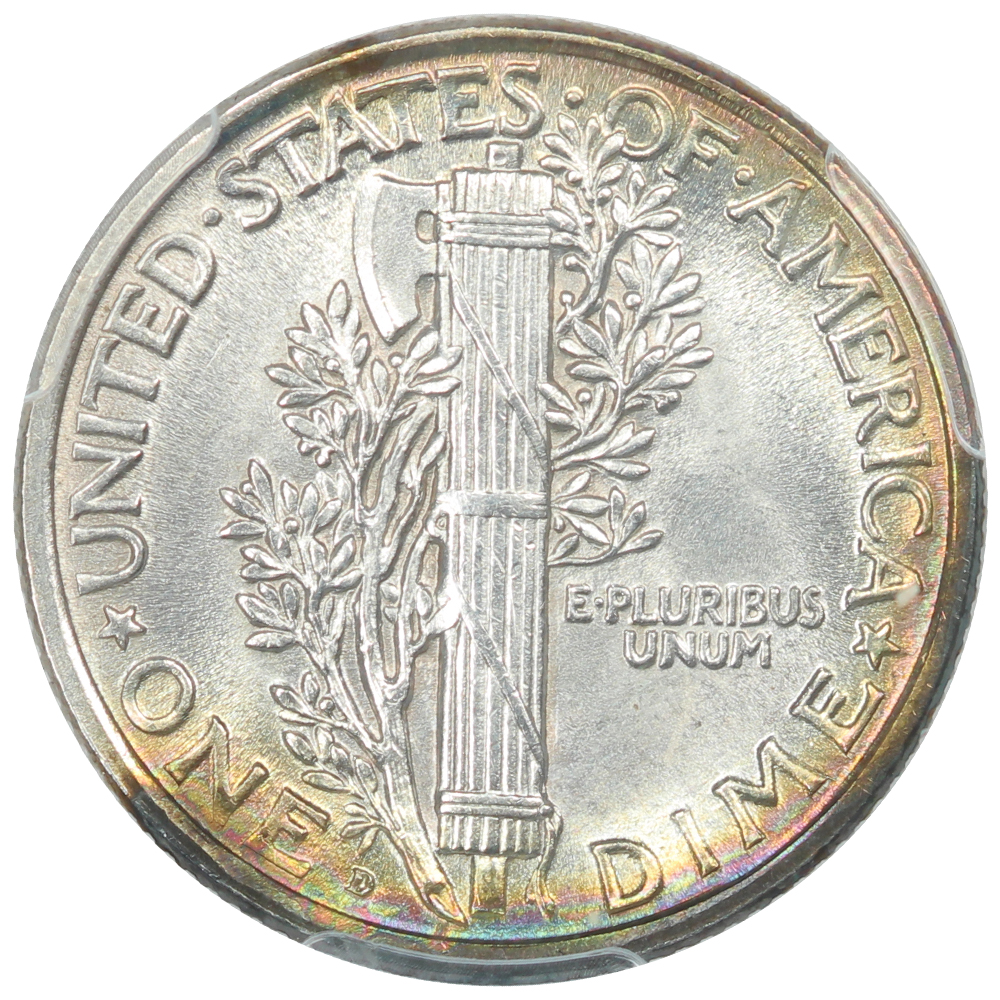 image for: 1920-D 10c PCGS MS64
