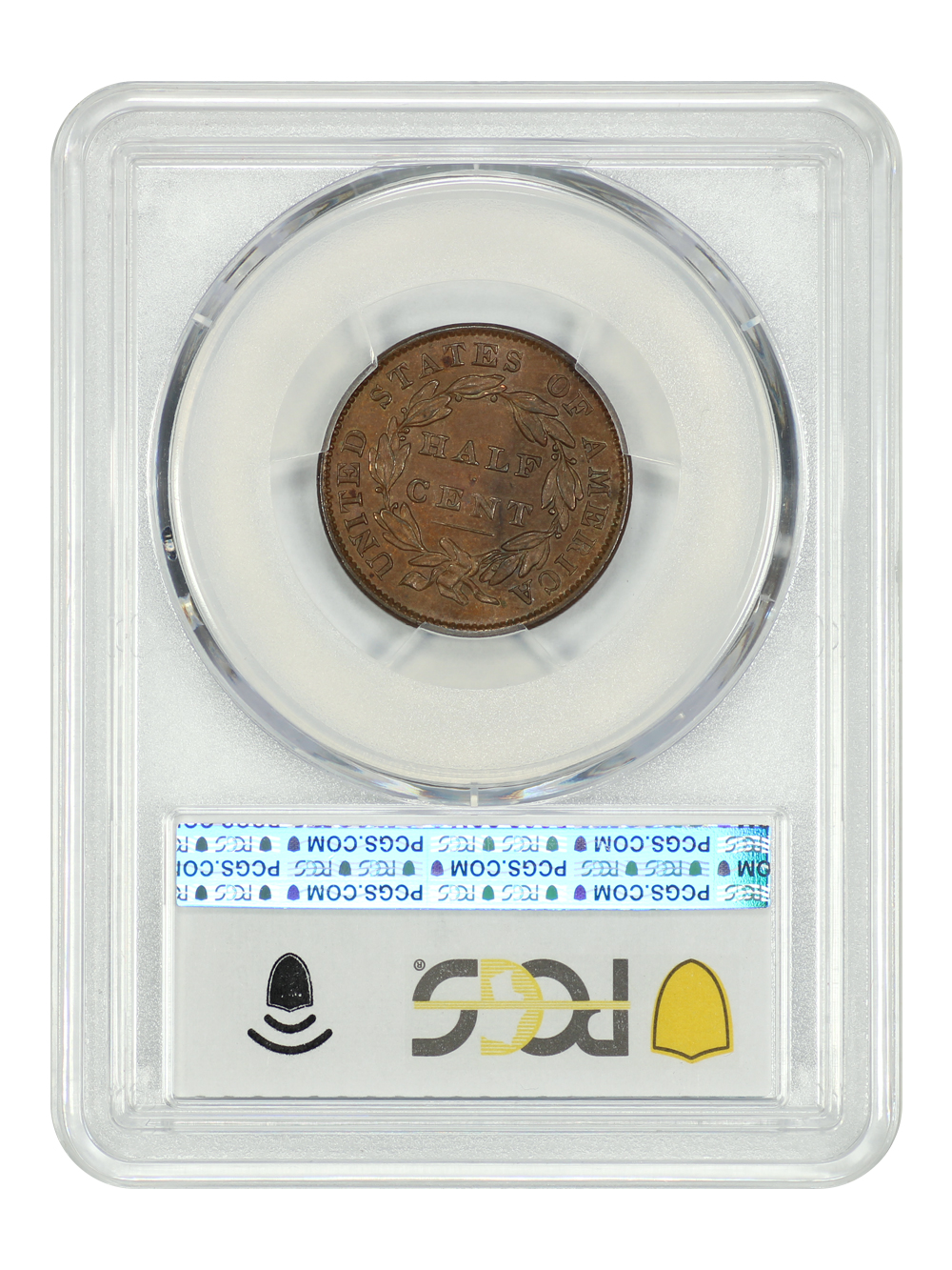 image for: 1833 1/2c PCGS MS62 BN