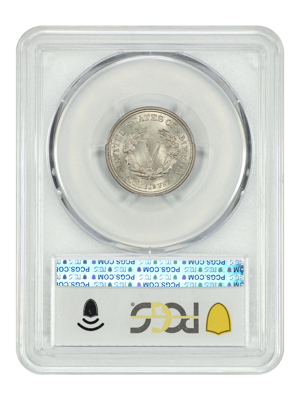 thumbnail for: 1883 No Cents 5c PCGS MS65