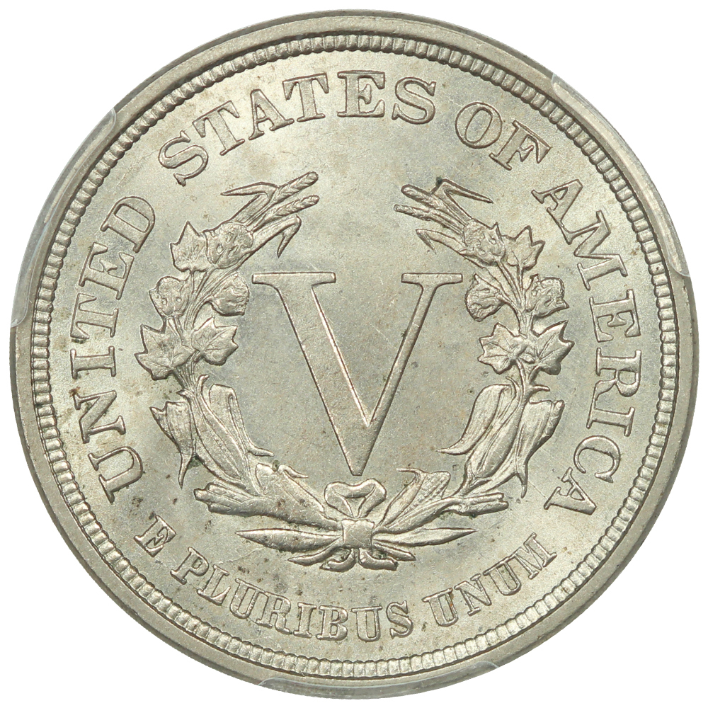 thumbnail for: 1883 No Cents 5c PCGS MS65