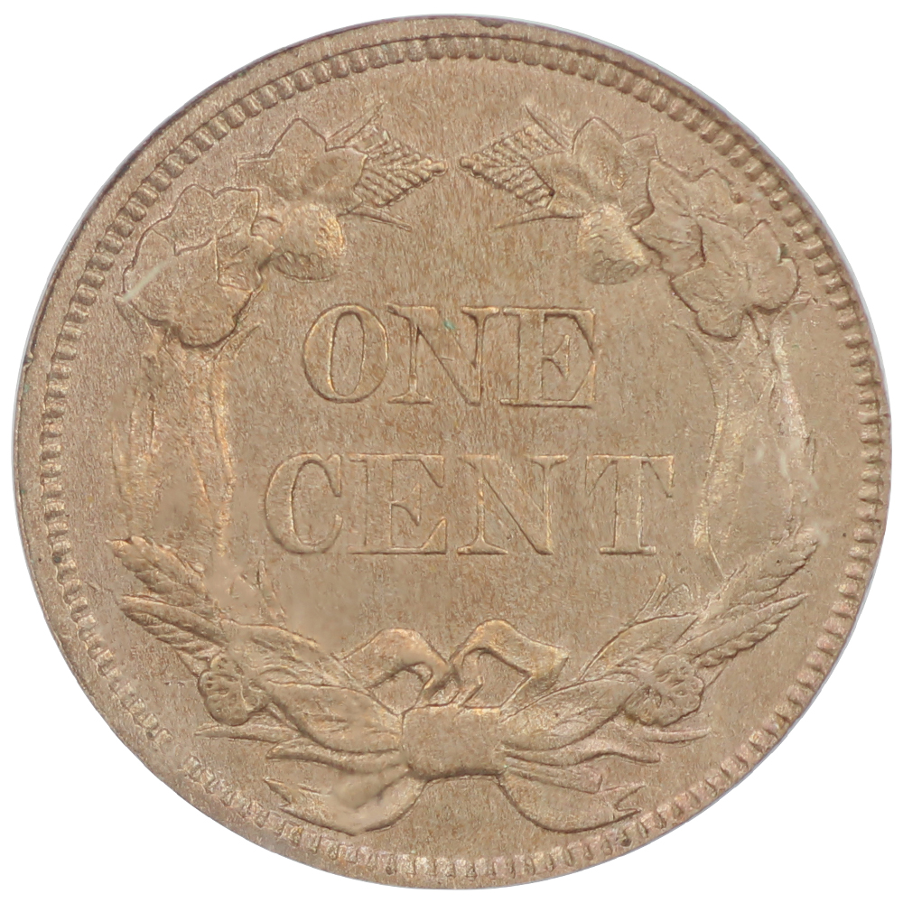 image for: 1858 Flying Eagle, Small Letters 1c PCGS MS63