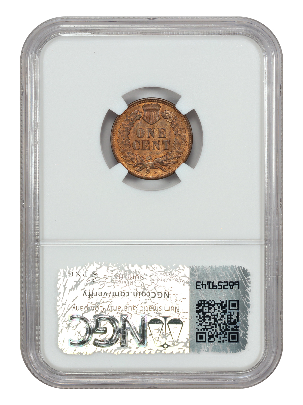 image for: 1909-S Indian 1c NGC MS64 RB