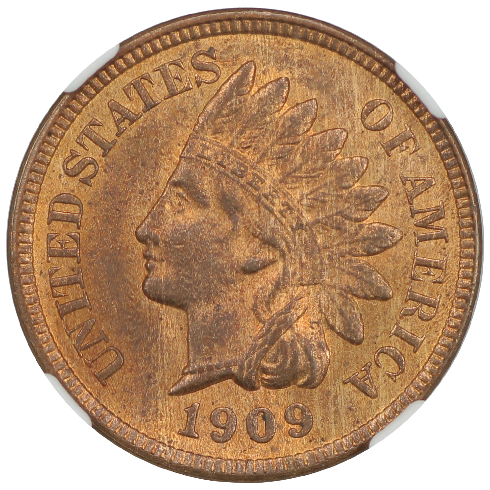 image for: 1909-S Indian 1c NGC MS64 RB