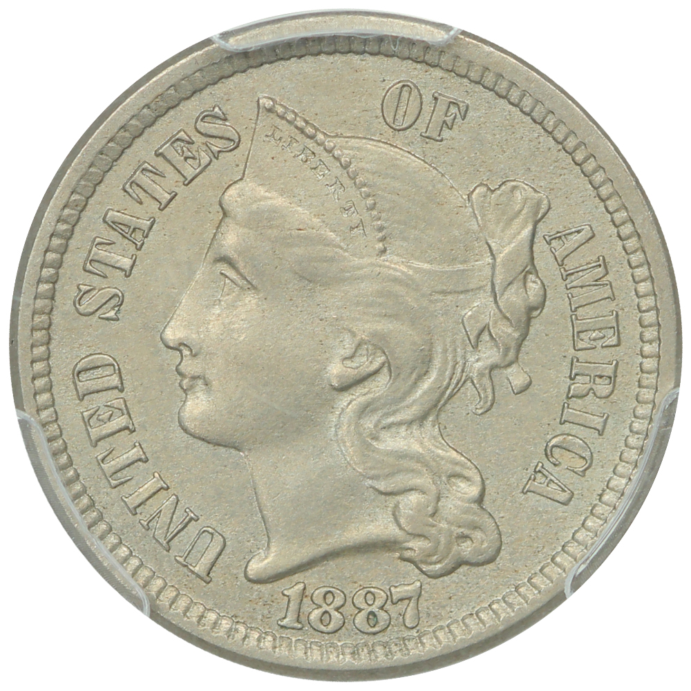 image for: 1887 3cN PCGS AU58