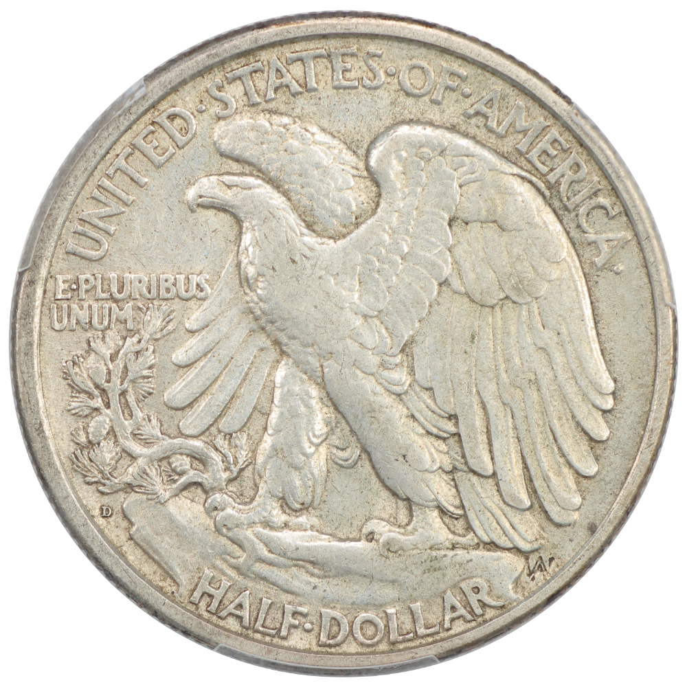 image for: 1920-D 50c PCGS AU50